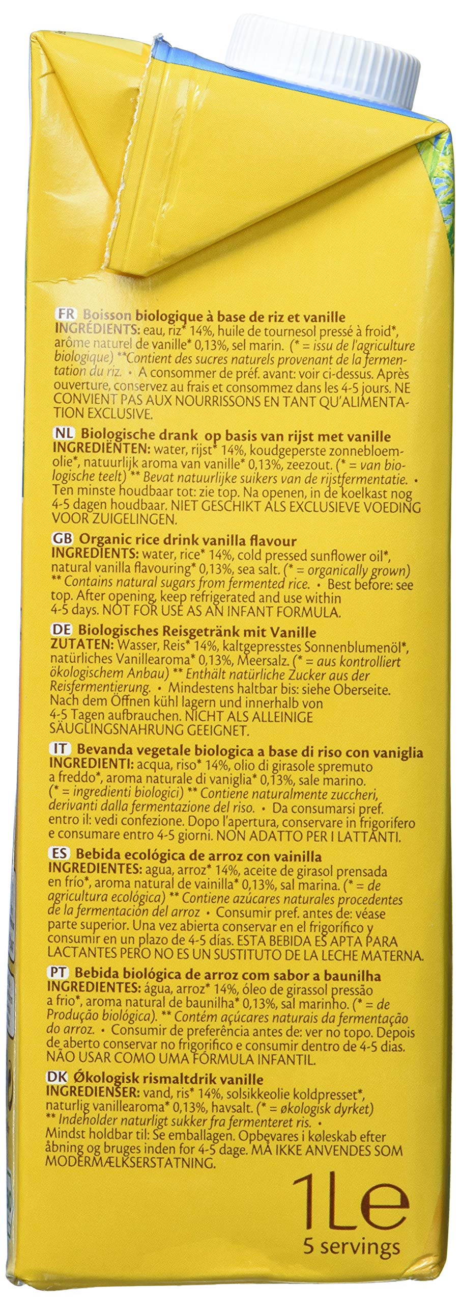 LIMA Rice Drink Vanilla, 6er Pack (6 x 1000 g)
