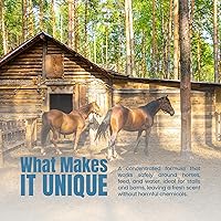 Vista 4 de Microbe-Lift Eliminador de estiércol de caballo y orina – 1 galón – Fórmula concentrada para residuos y ropa de cama – Seguro para caballos