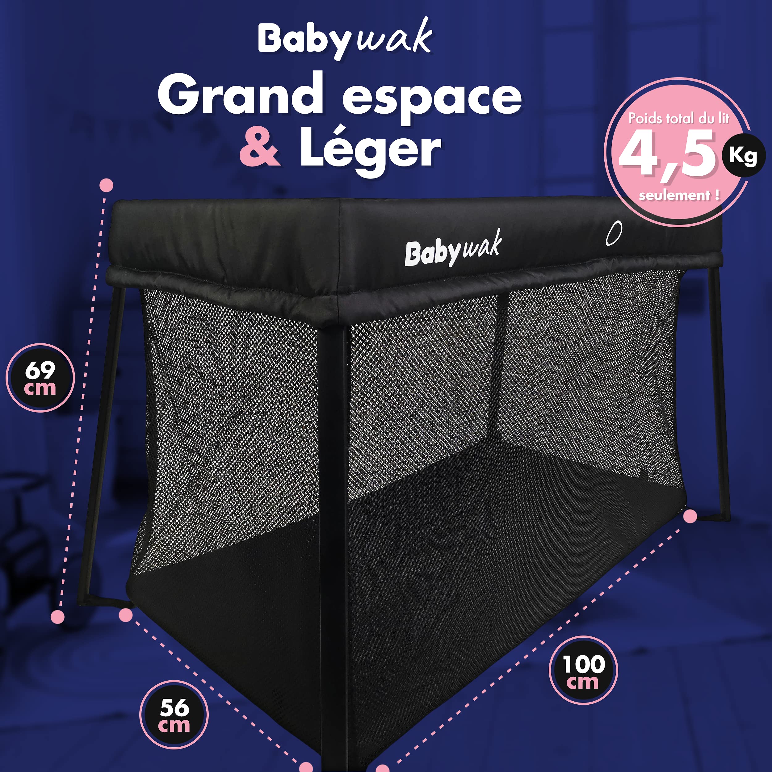 Parc Bebe Modulable Parc Bébé GERCHAM 150x180cm - Pliable Avec