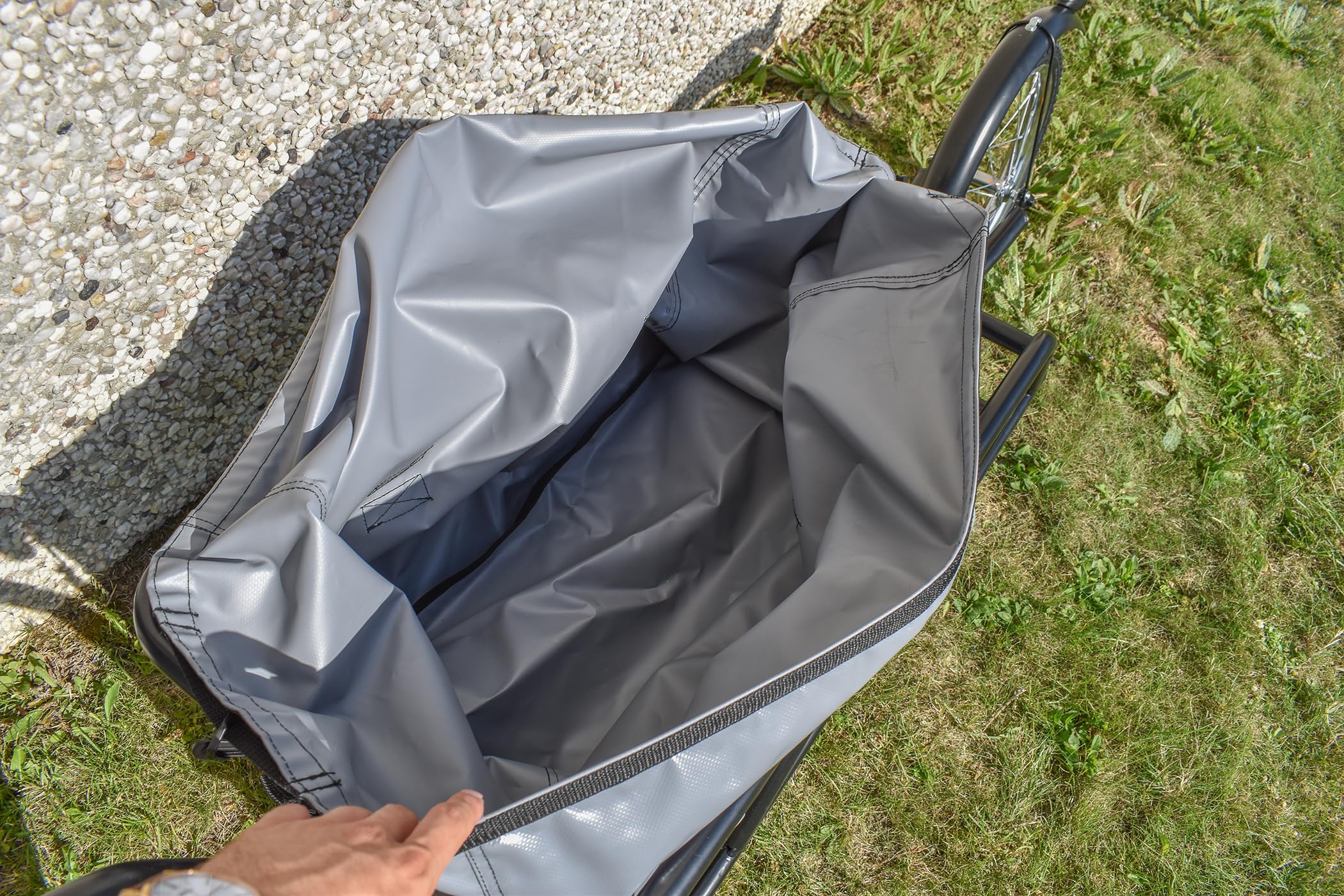 Remorque vélo Mono-Roue avec Sac et Amortisseur