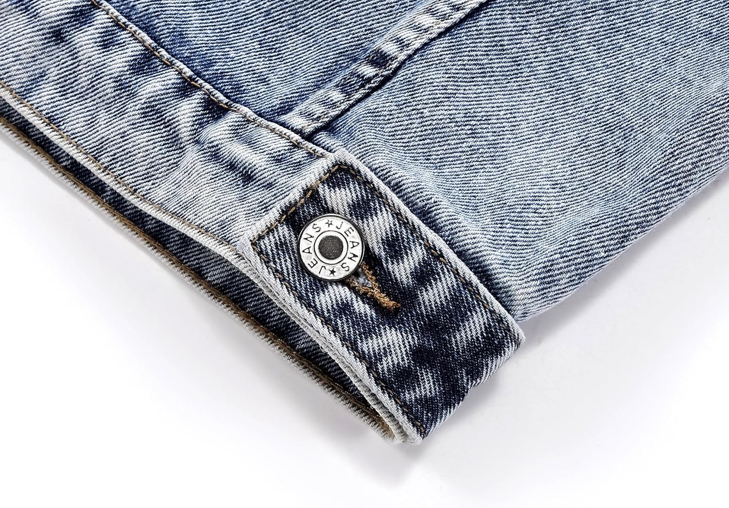 Kedera Womens Basic Button Down Vintage Black Long Sleeves Denim Jean Jacket Jacket for Women - Image 7