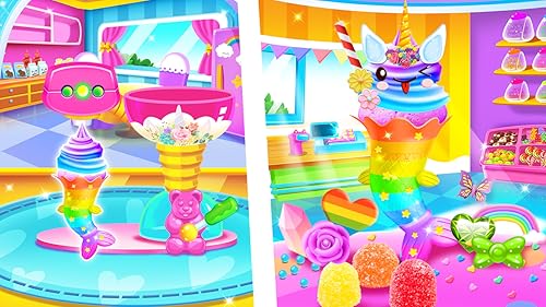 Mermaid Glitter Cupcake Chef - Ice Cream Cone Game
