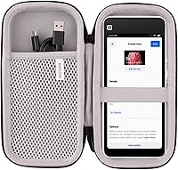 Vista 9 de WAIYUCN Estuche de transporte duro compatible con Square Handheld - Estuche portátil para máquina de tarjetas de crédito POS (negro)