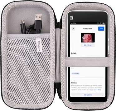 WAIYUCN Hard Carrying Case Compatible with Square Handheld - Portable POS Credit Card Machine Case Gray