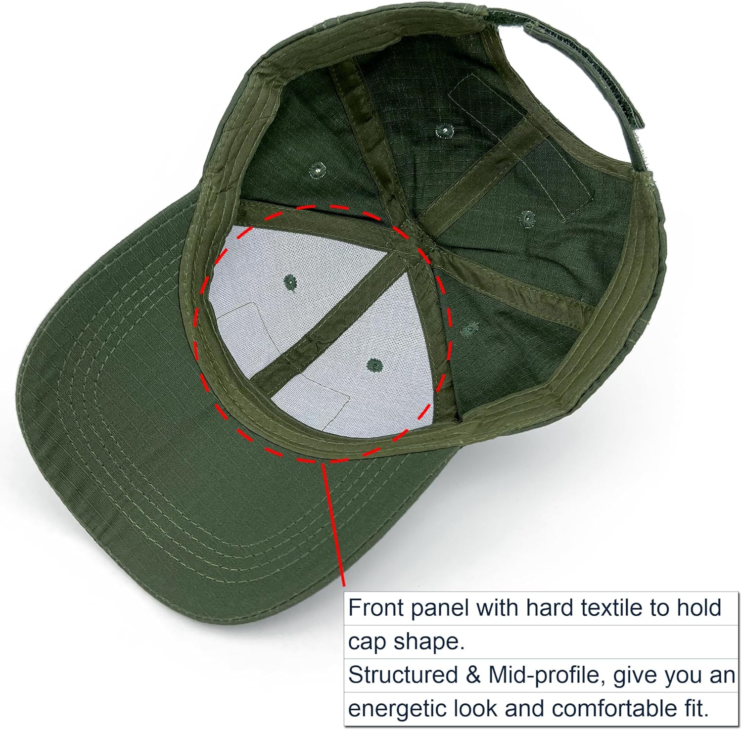 Loneshark Tactical Military Mens Camo Baseball Hat with American Flag Skull Patch Patriotic Operator Camouflage Cap for Women - Image 4