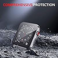 Vista 8 de Misxi - Juego de 2 fundas de policarbonato con protector de pantalla de vidrio templado compatible con Apple Watch Series 3 y Series 2 de 38mm