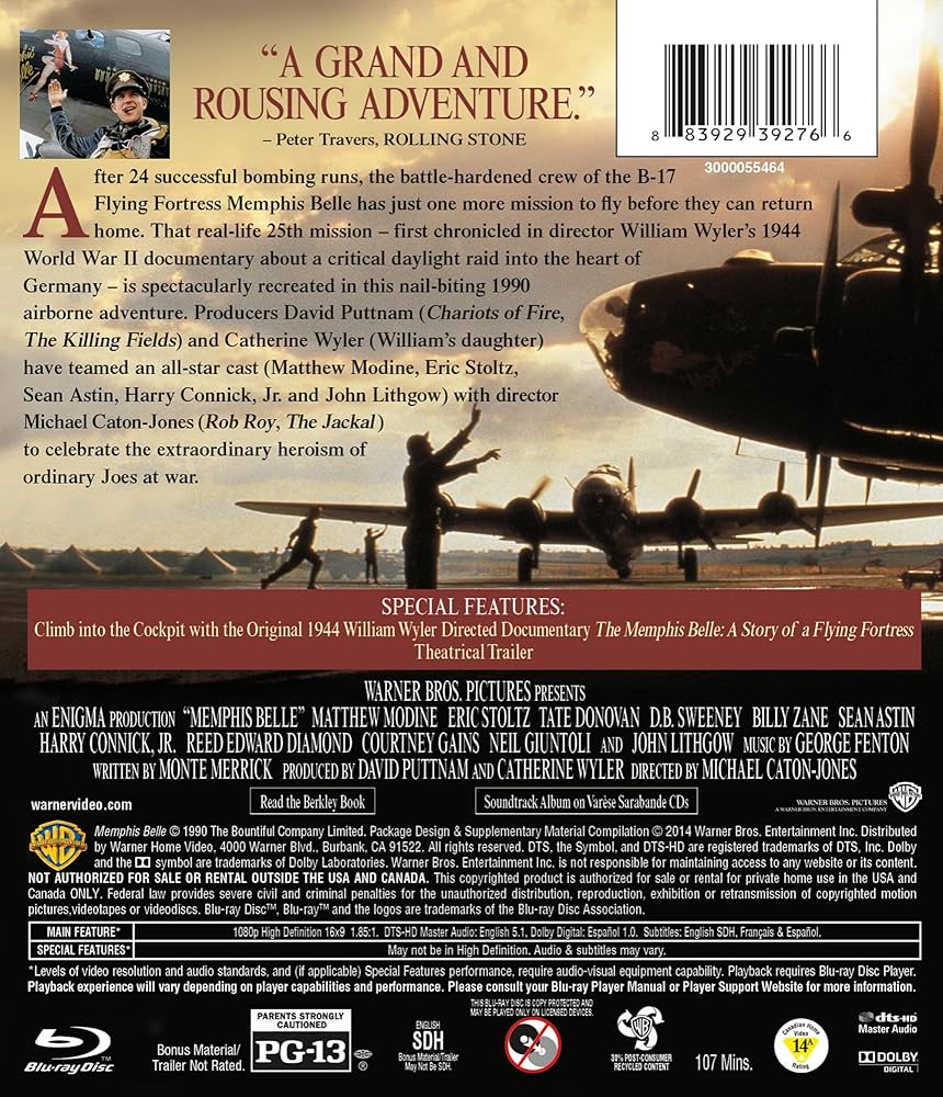 Amazon.com: Memphis Belle (BD) [Blu-ray] : David Puttnam
