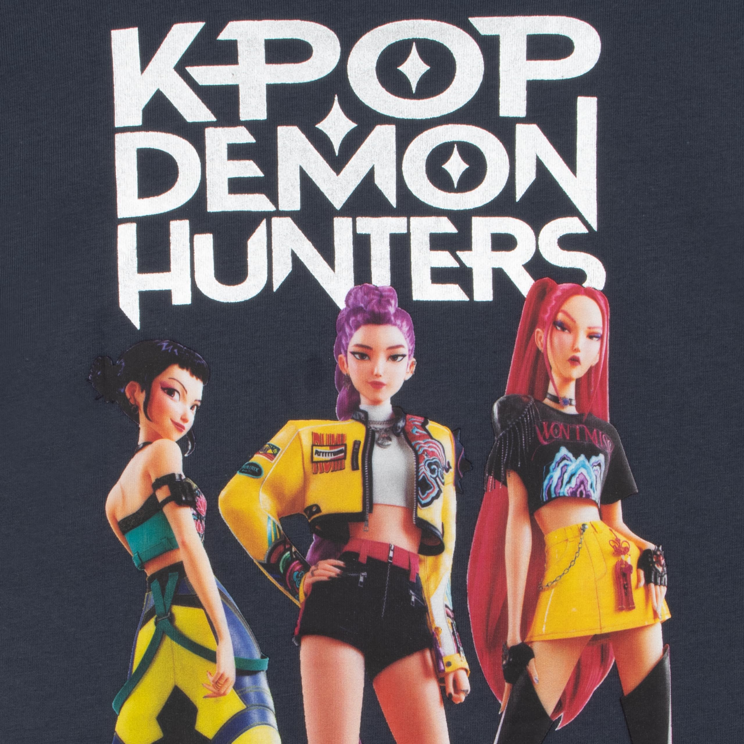 KPop Demon Hunters Tee Shirt, Boxy Tee Shirt Fille, Huntrix Vetement