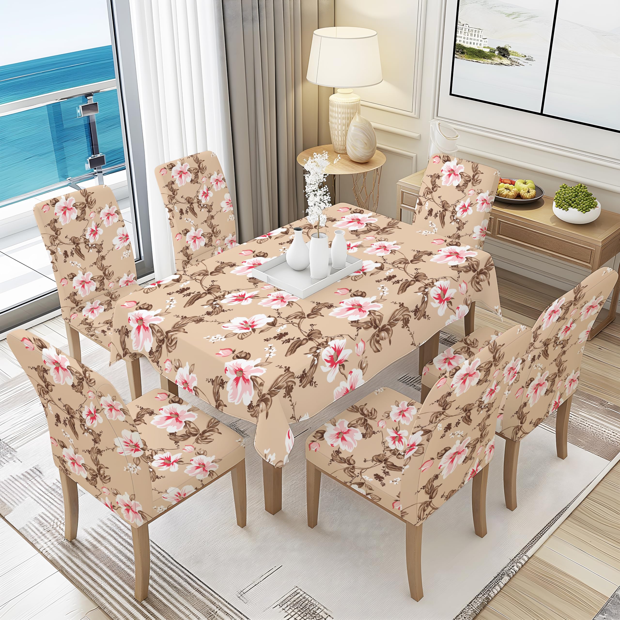 Floral Dining Chair Covers - Protect & Decorate -24