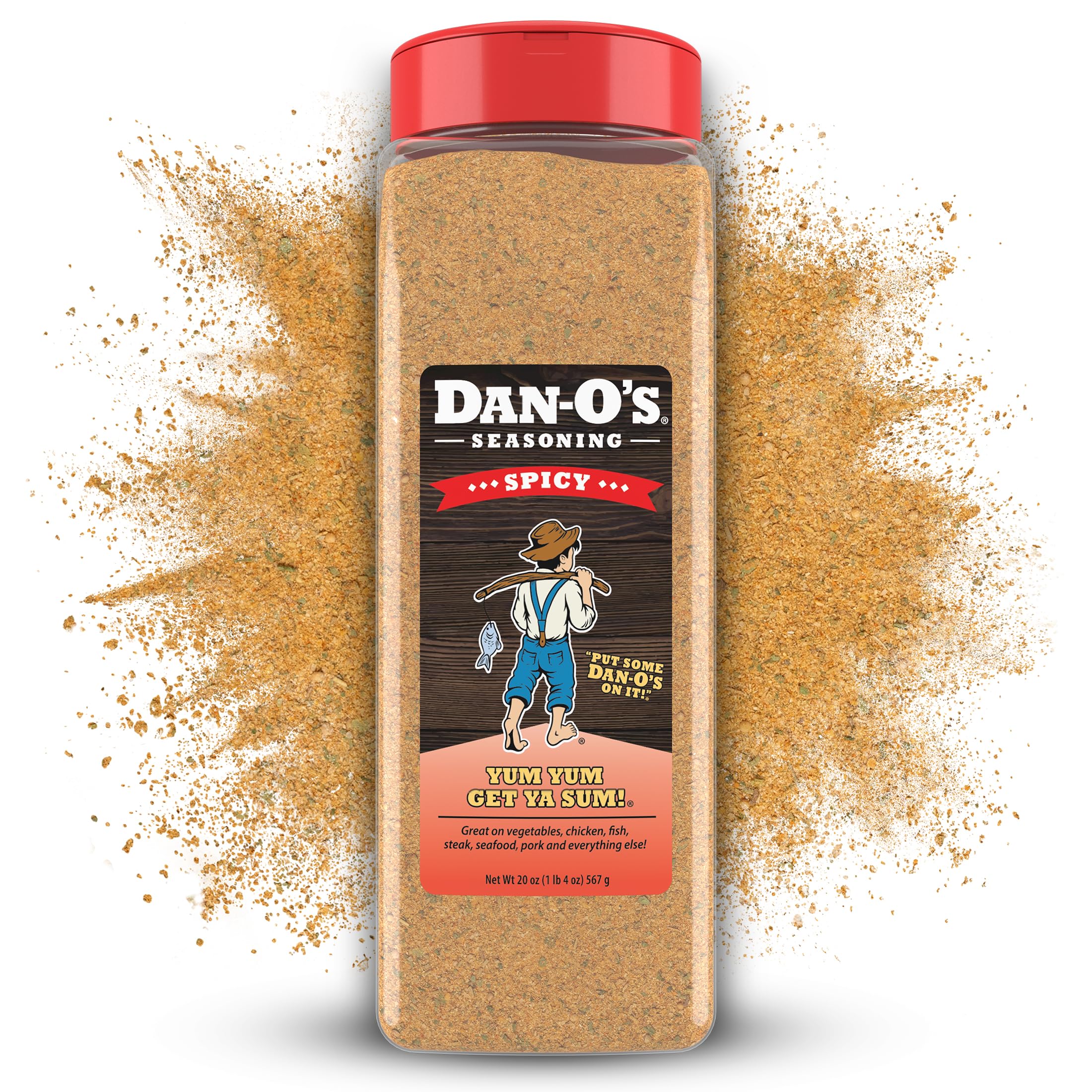 Spicy Seasoning, 20 oz Bottle, Hot Seasoning for Chicken, Wings, Burger Patties, Veggies and More, Sugar Free, Zero Calorie, Use this Spicy Blend to Craft a Marinade, Dry Rub or Sauce