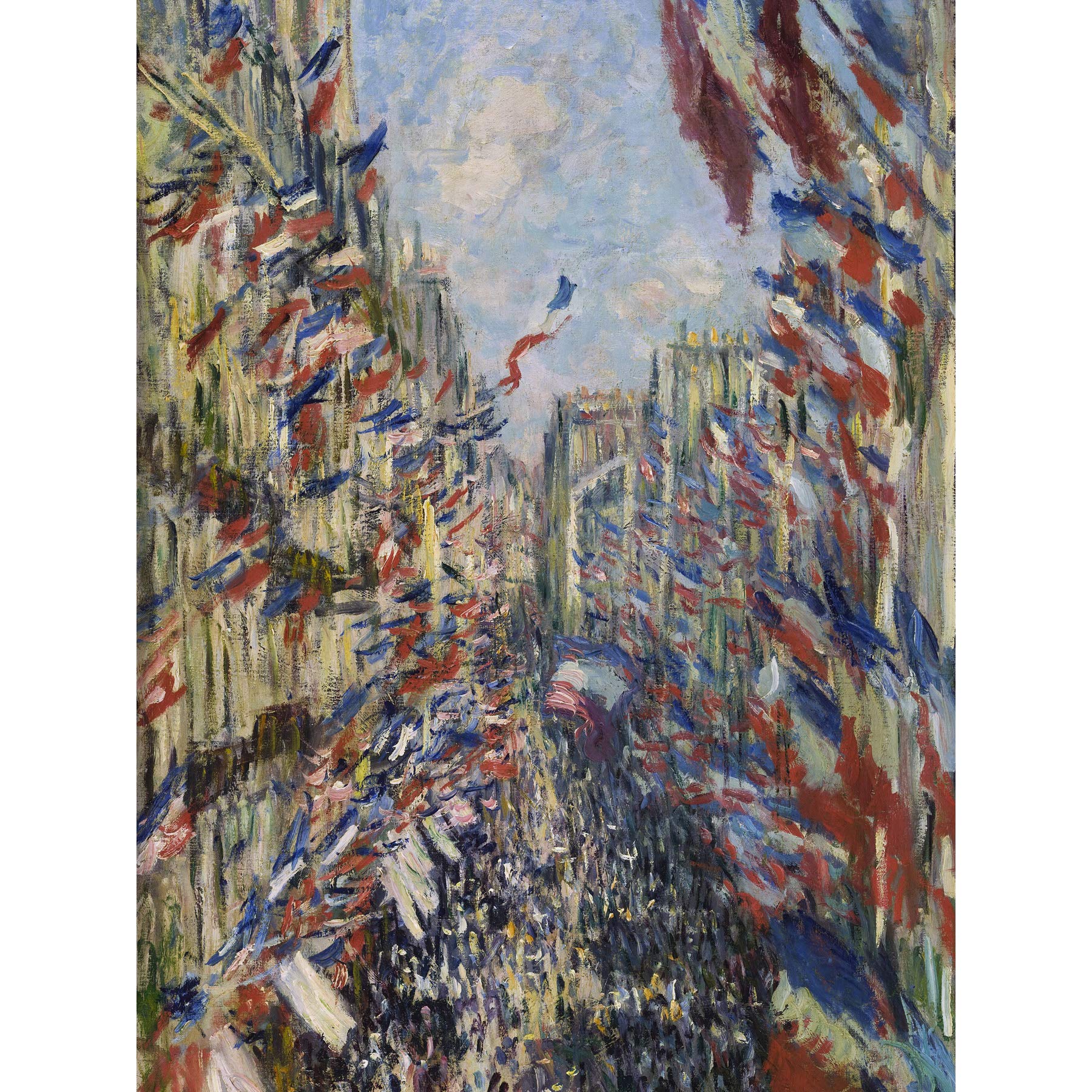 Claude Monet The Rue Montorgueil In Paris Large Art Print Poster Wall Decor Premium Mural