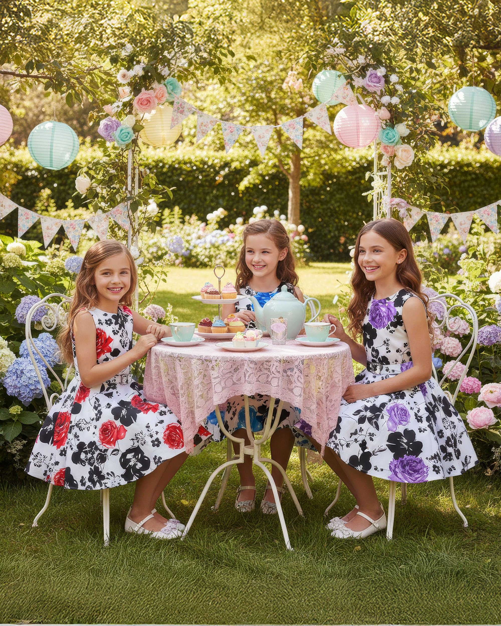 BlackButterfly Kinder 'Audrey' Vintage Kleid im 50er-Jahre-Stil