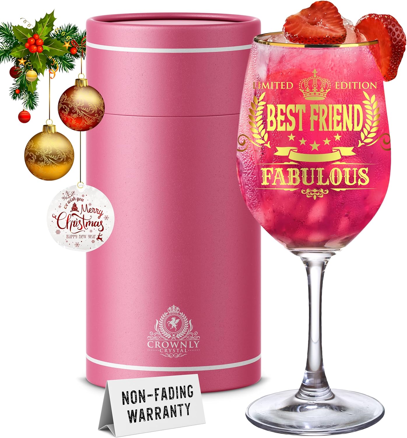Kies®GIFT Gifts for Friends Wine Glass Best Friend Birthday Gifts