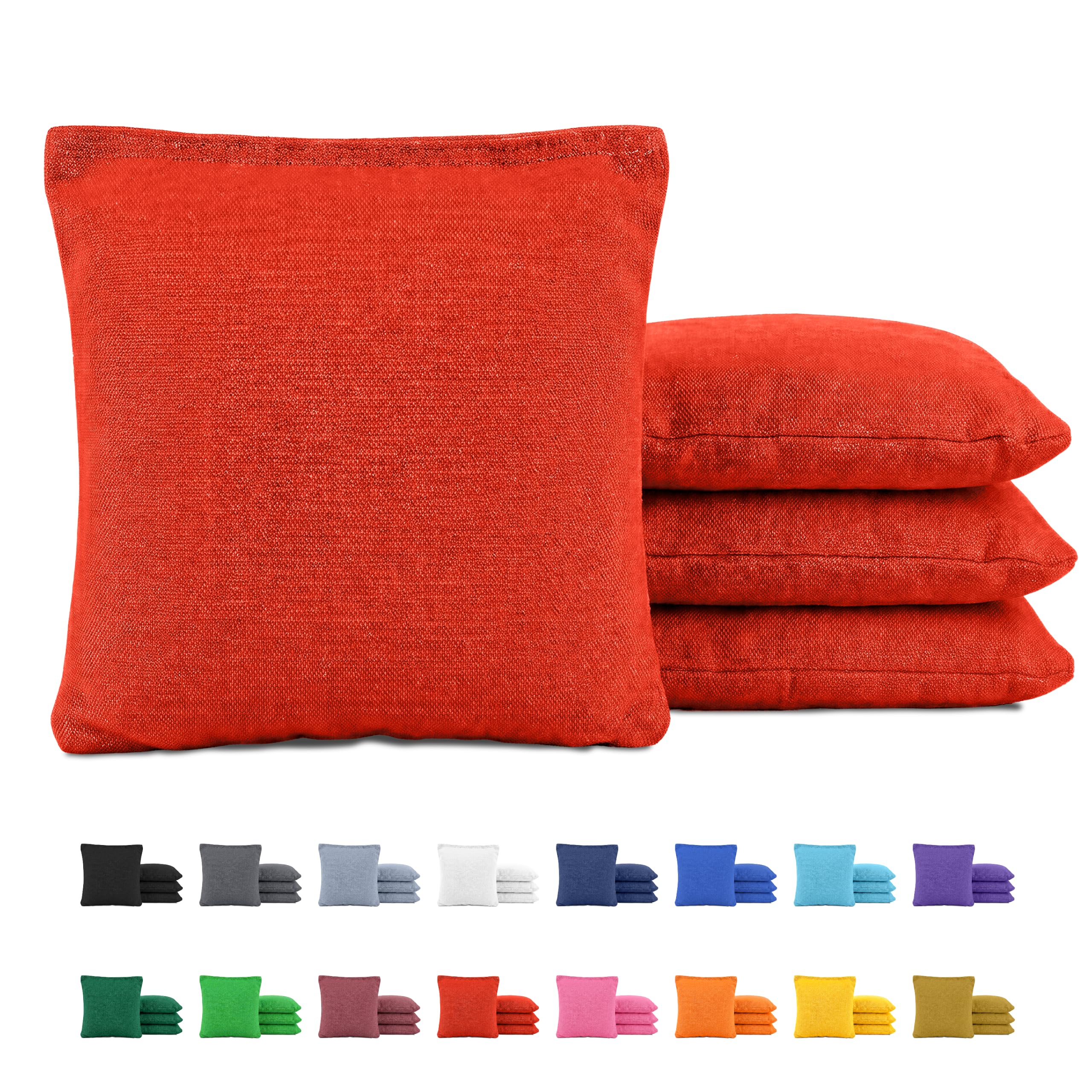 GoSports Classic Cornhole Bean Bags Set of 4-16 Colors Available - Regulation All Weather, Mix and Match