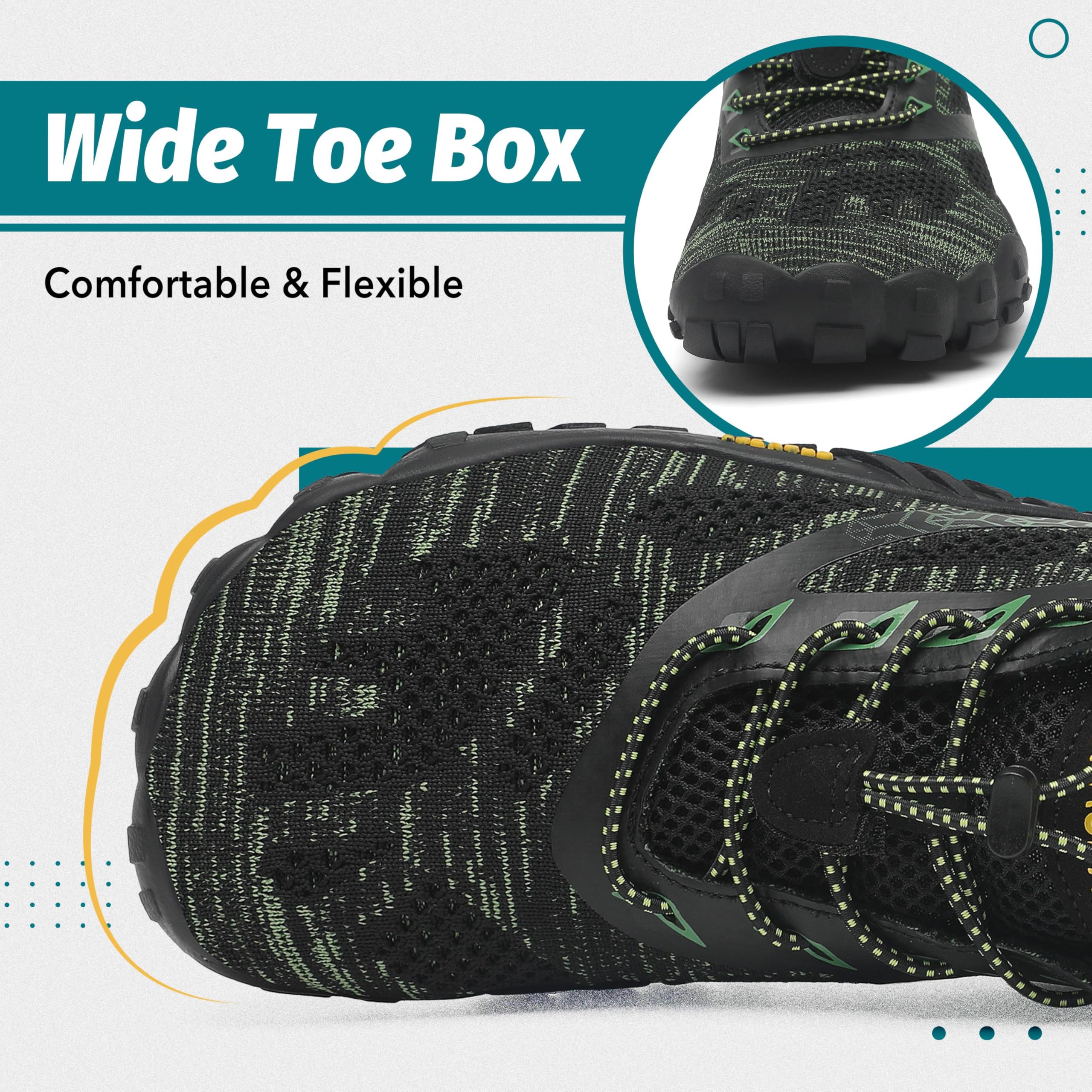 SAGUARO Scarpe Barefoot Uomo Donna Scarpe da Trail Running Minimaliste Antiscivolo Leggere Outdoor GR.36-48