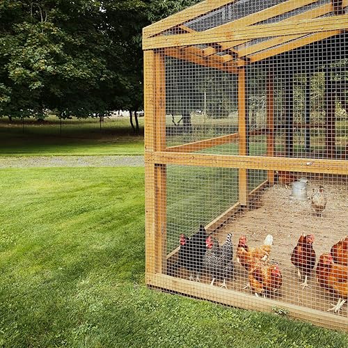 Miniatura 8 de Tela de hardware de 48 pulgadas x 50 pies, calibre 16, malla soldada con revestimiento de vinilo negro para valla del hogar y jardín y proyecto de