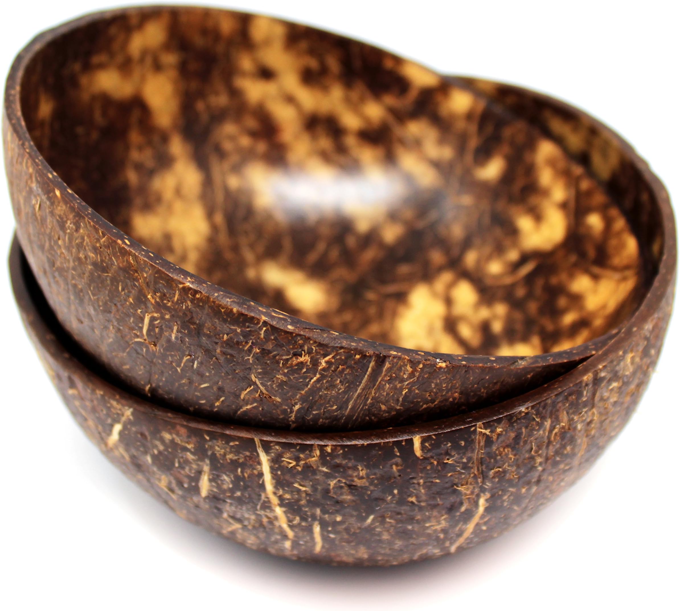 Mamatura Coconut Bowls | 2 Large Coco-Bowls - Buddha-Bowls | 100% Natural