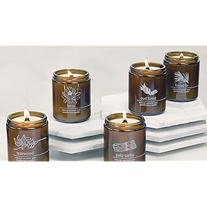 Hemlock Park Crackling Wood Wick Candle Handcrafted with Natural Coconut Wax and Essential Oils (Standard 8 oz, Palo Santo) Hemlock Park Crackling Wood Wick Candle Handcrafted with Natural Coconut Wax and Essential Oils Standard 8 oz Palo Santo