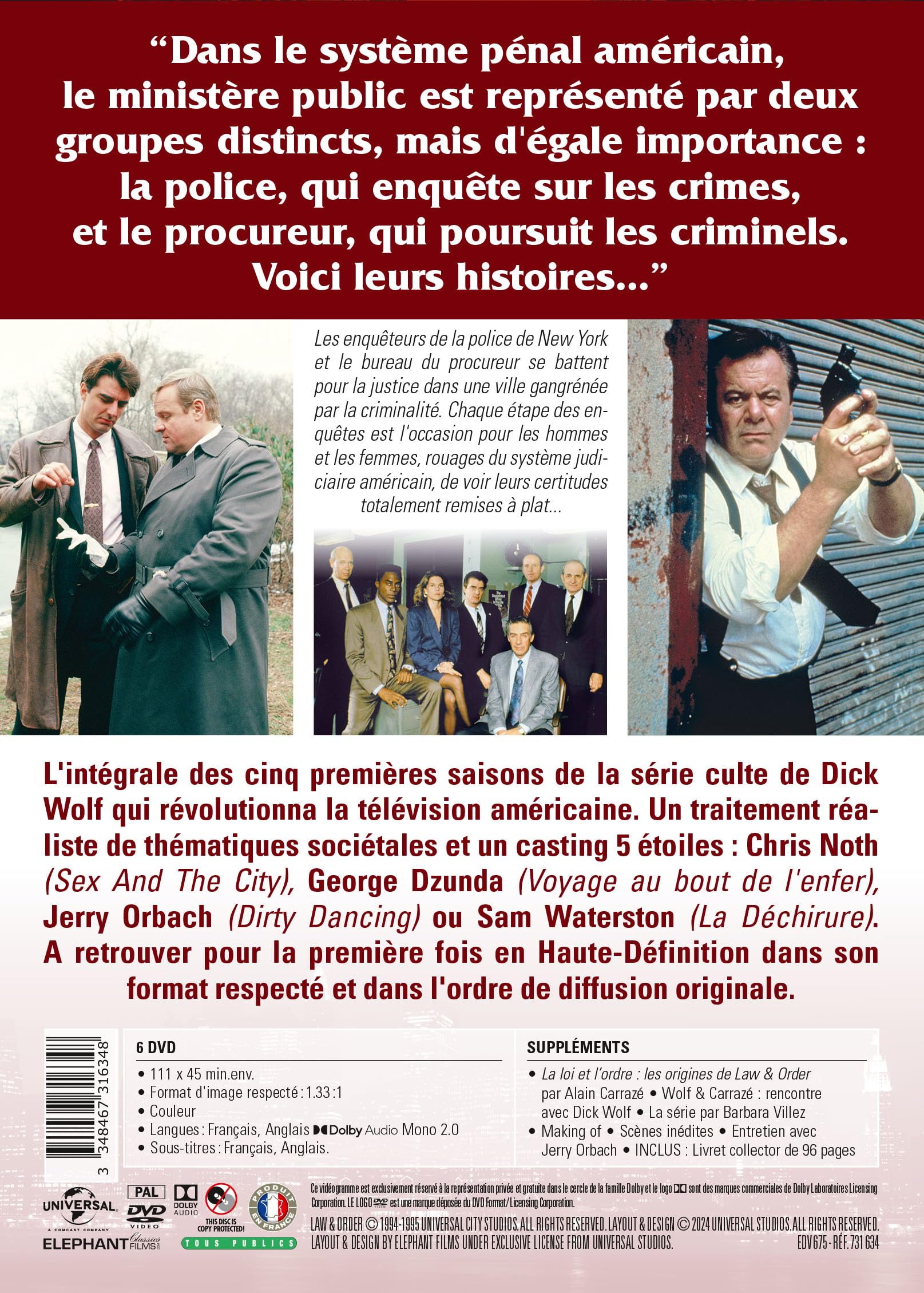 New York, police judiciaire (Law & Order) - Intégrale saisons 1 à 5