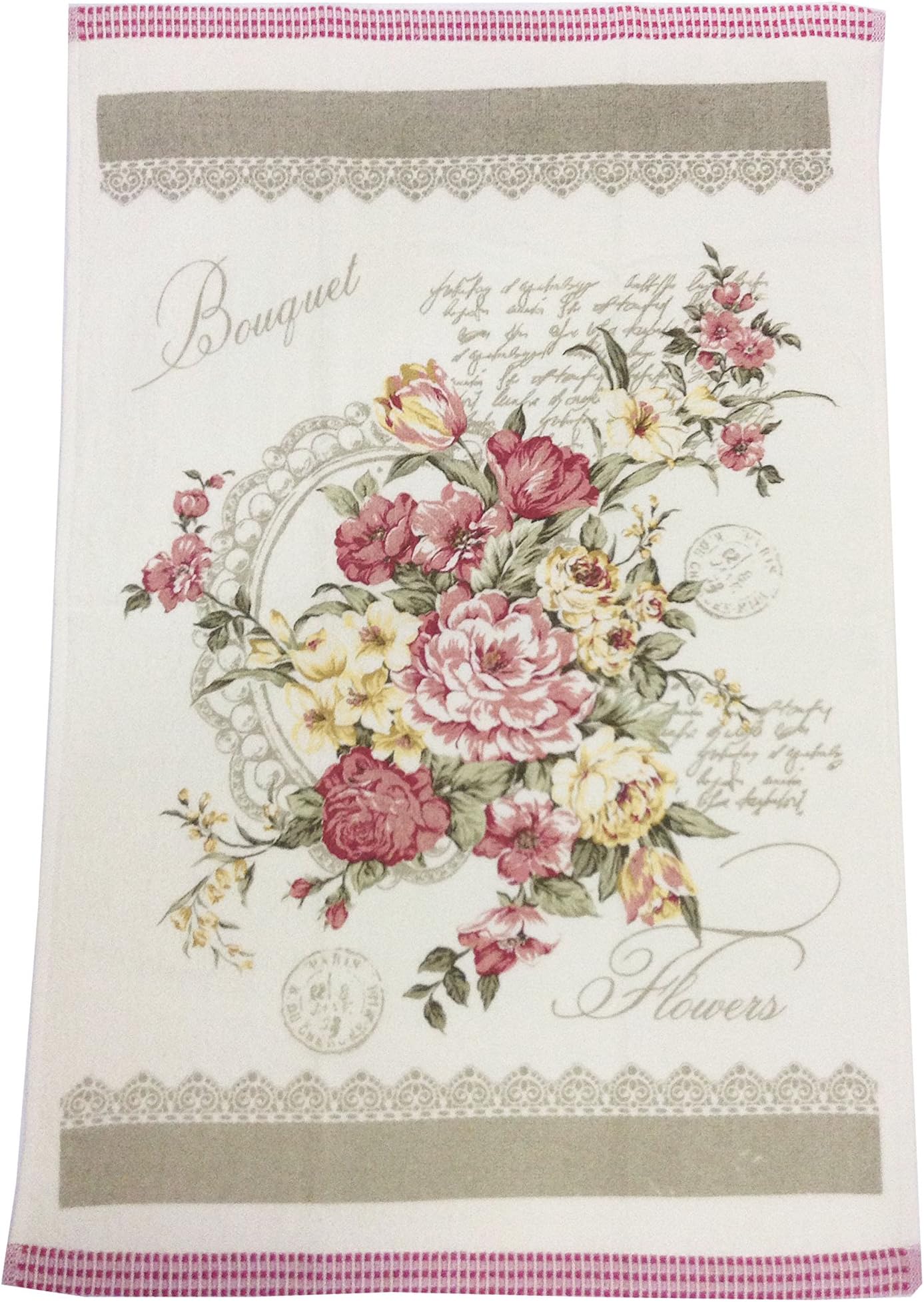 HBS Ltd Home Bedding Store Luxury Tea Towel Vintage Kitchen Towels Floral
