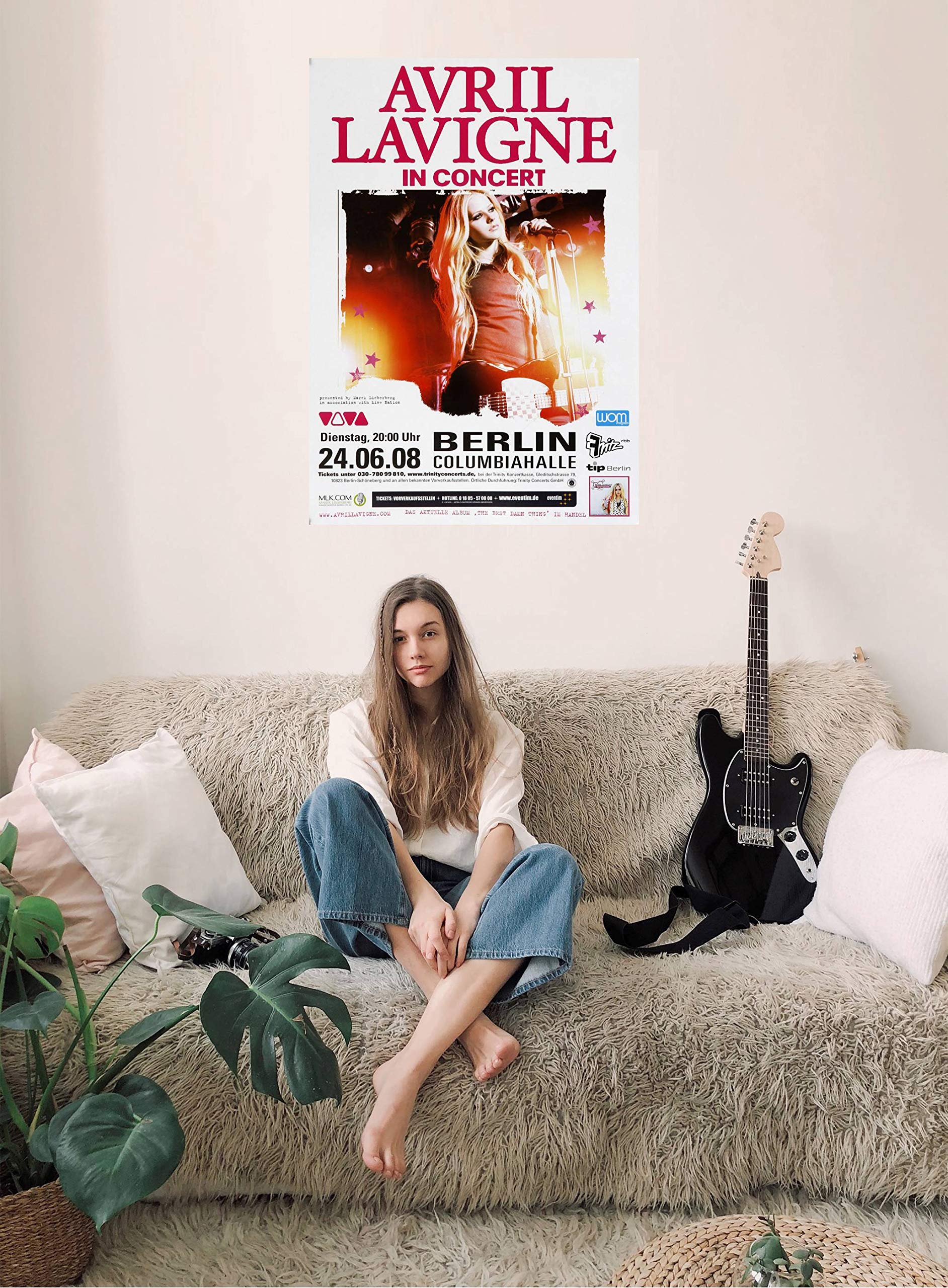 Avril Lavigne - What The Hell, Berlin 2008 » Konzertplakat/Premium Poster | Live Konzert Veranstaltung | DIN A1 «