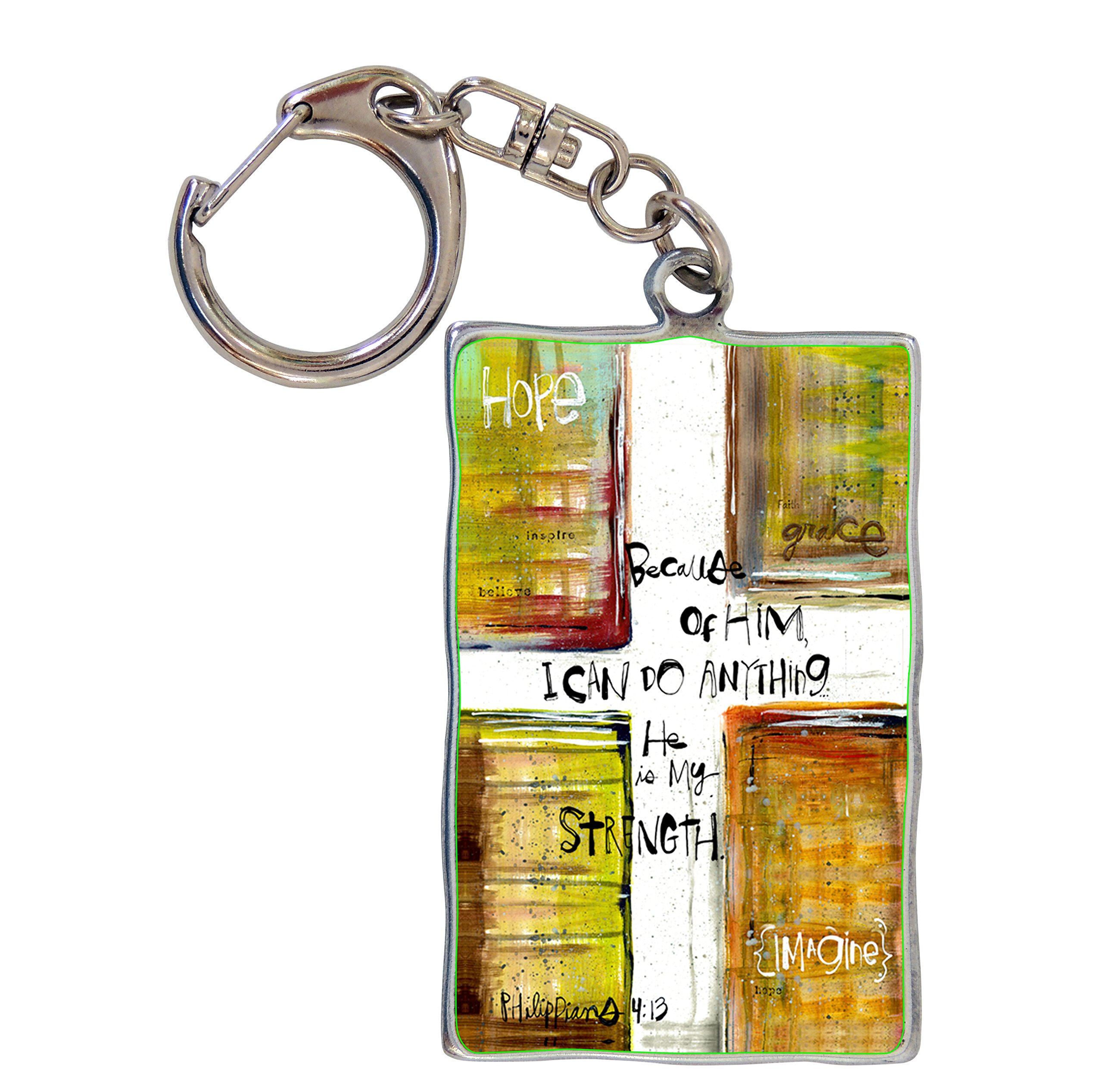 Cathedral ArtCathedral Art (Abbey & CA Gift Because of Him Key Chain, One Size, Because of Him