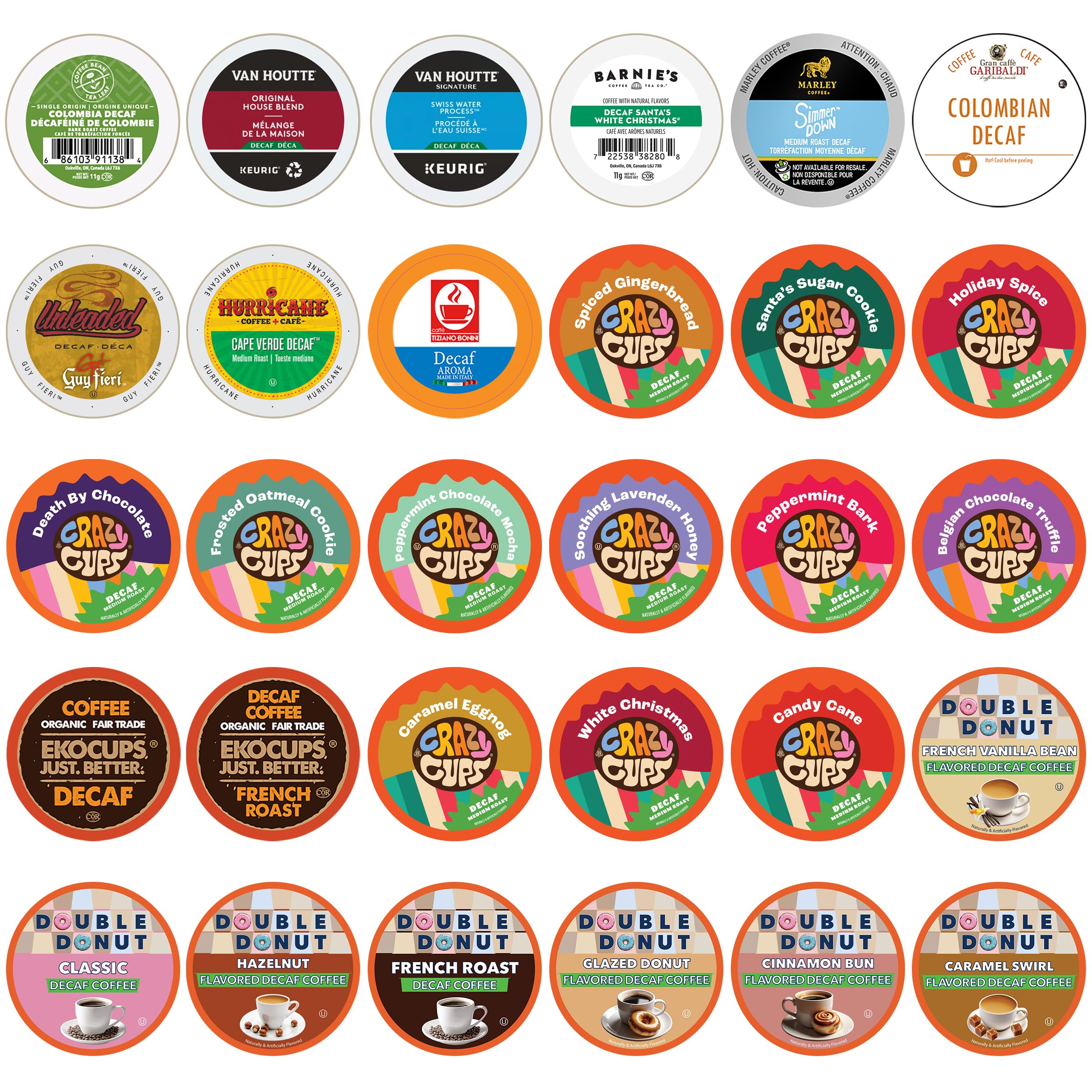 キモセッターキモプレート　インクカセット50個 Amazon.com: Decaf Coffee Pods Variety Pack Sampler, Assorted