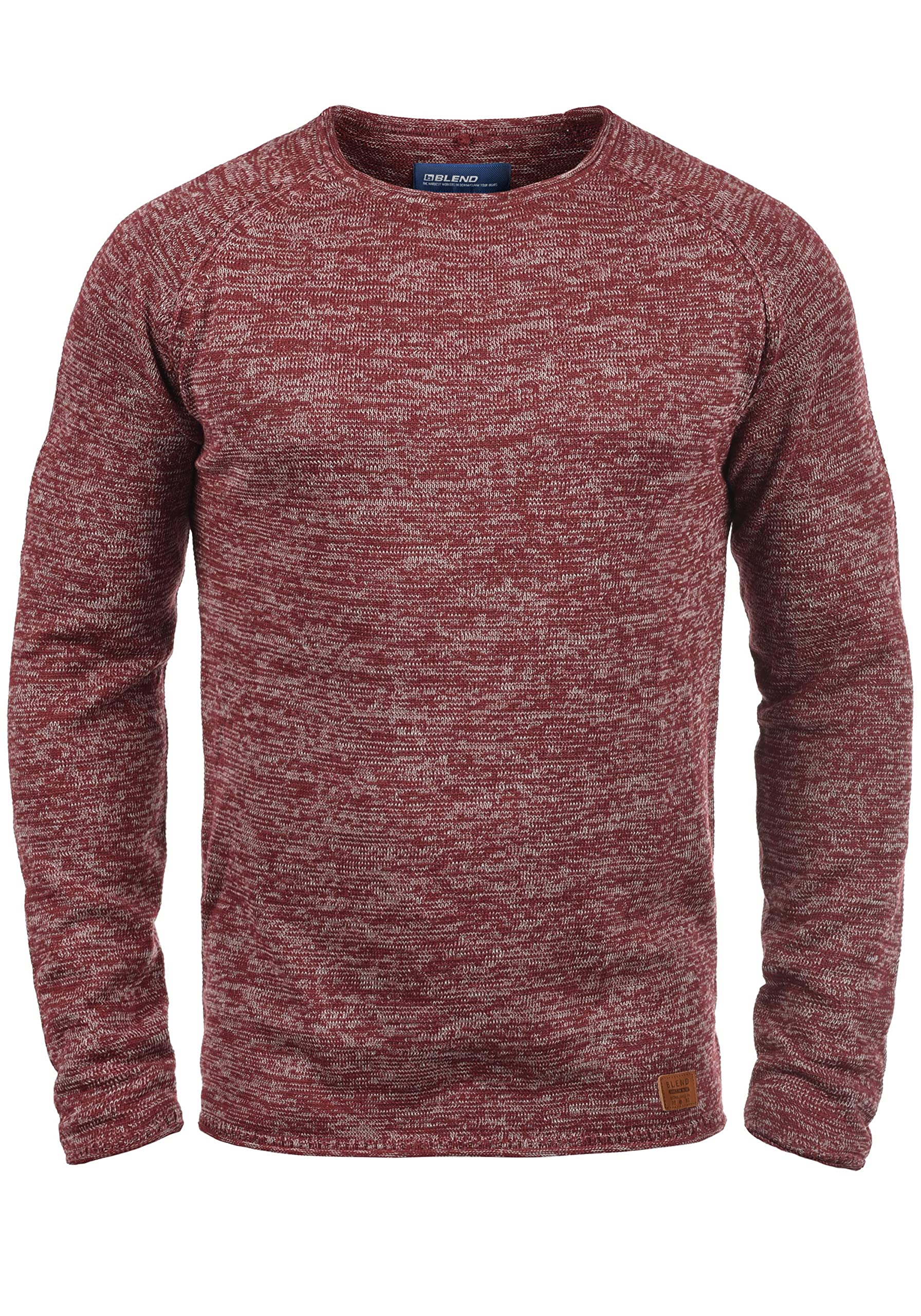B Blend Men's Andorra Red (73811) Blend Dan Knitted Pullover, Size:l, Colour: