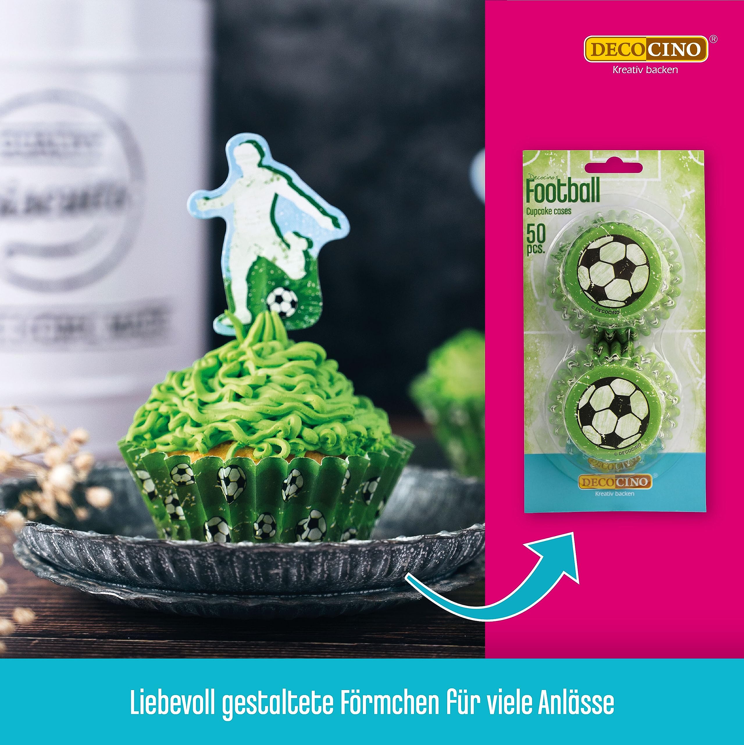 House of Marie Cupcakevormpjes Zwart - pk/50