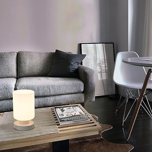 Miniatura 7 de Lámparas inalámbricas recargables para mesita de noche, funciona con batería de 5200 mAh, atenuación continua, lámparas táctiles para mesita de