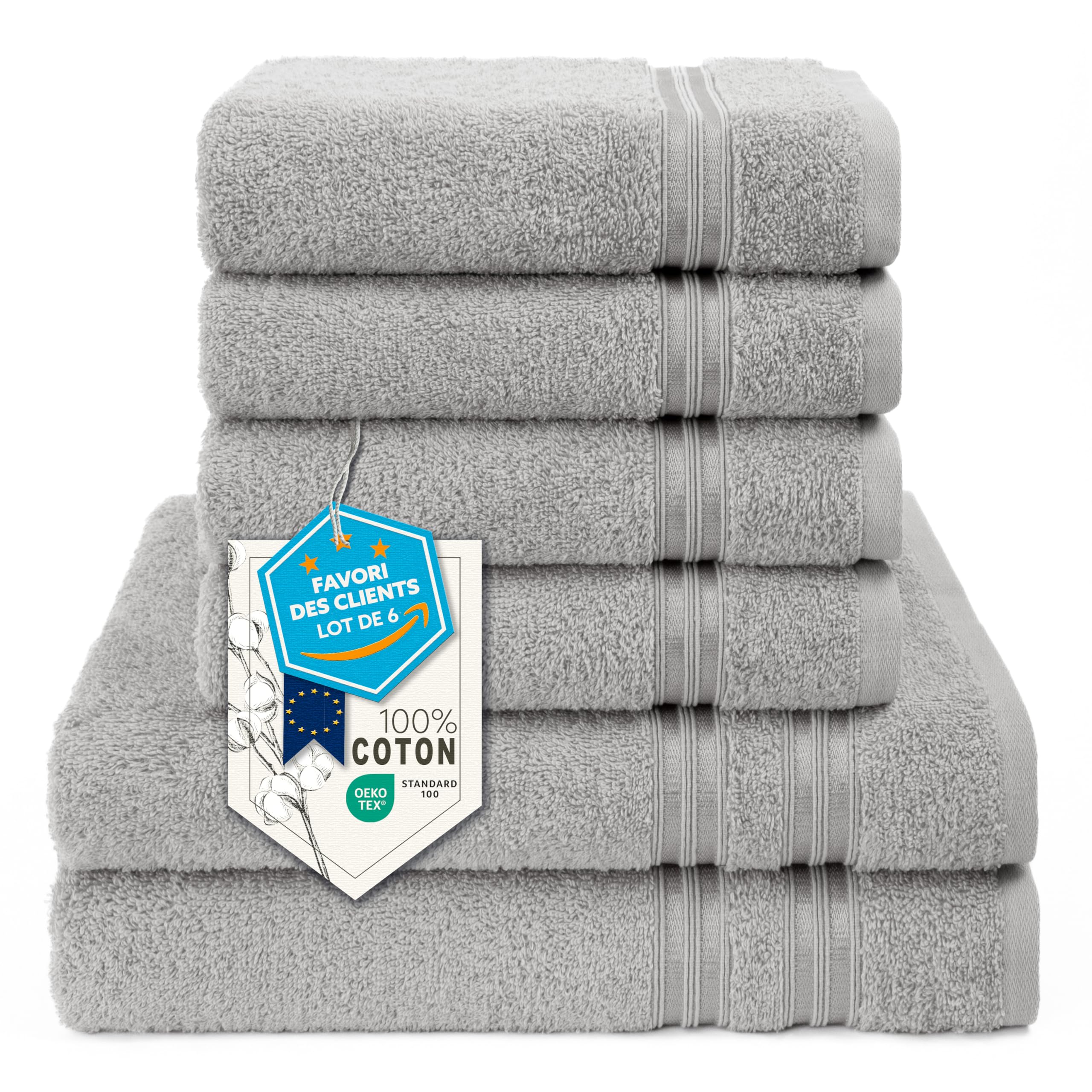 Serviettes de bain en coton pour créer une ambiance spa à la maison