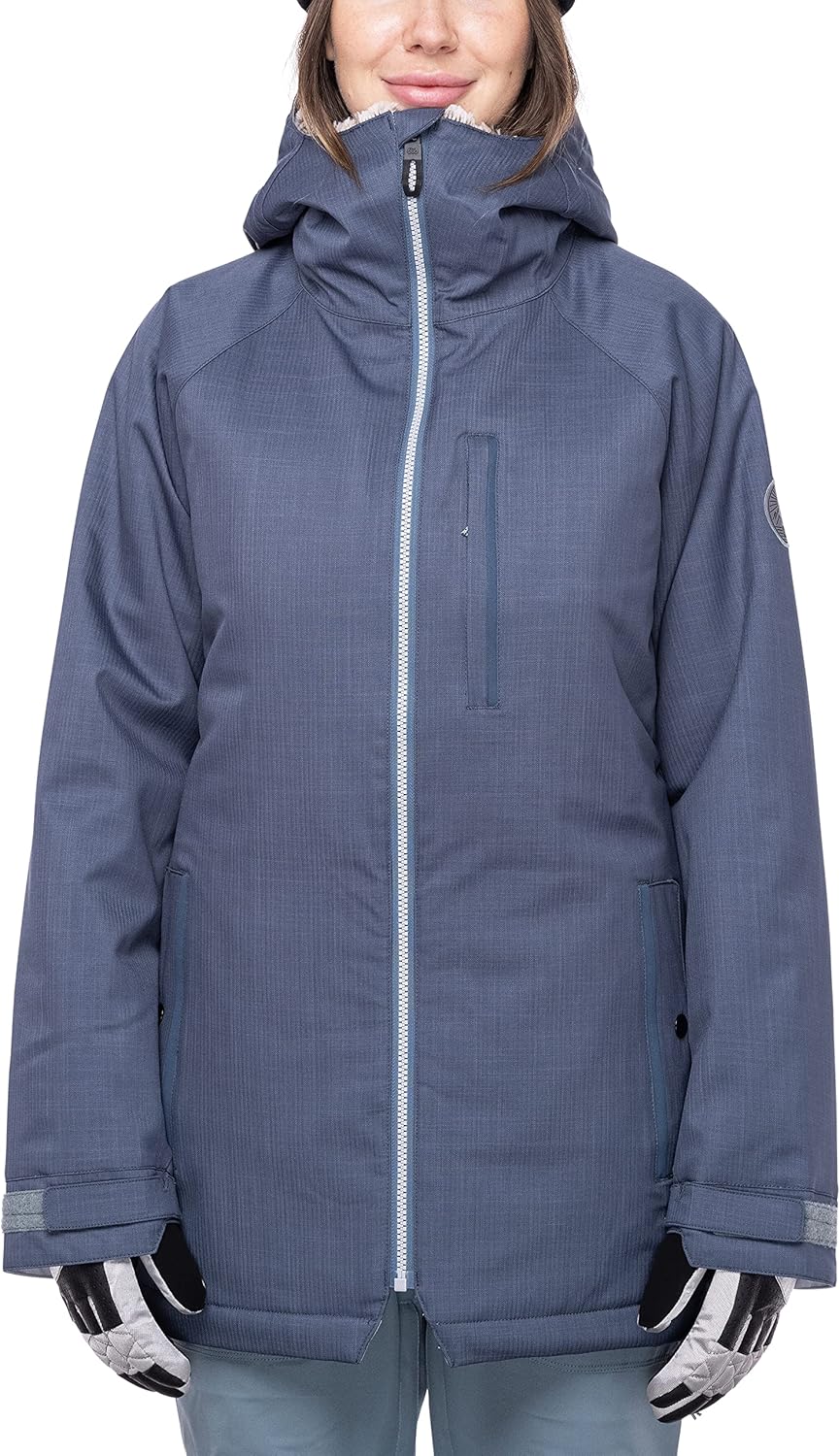 686 Women's Dream Jacket - Insulated Coat with 2-Layer Fabric Design, Faux Fur and Fleece Lining - Water & Weather Resistant