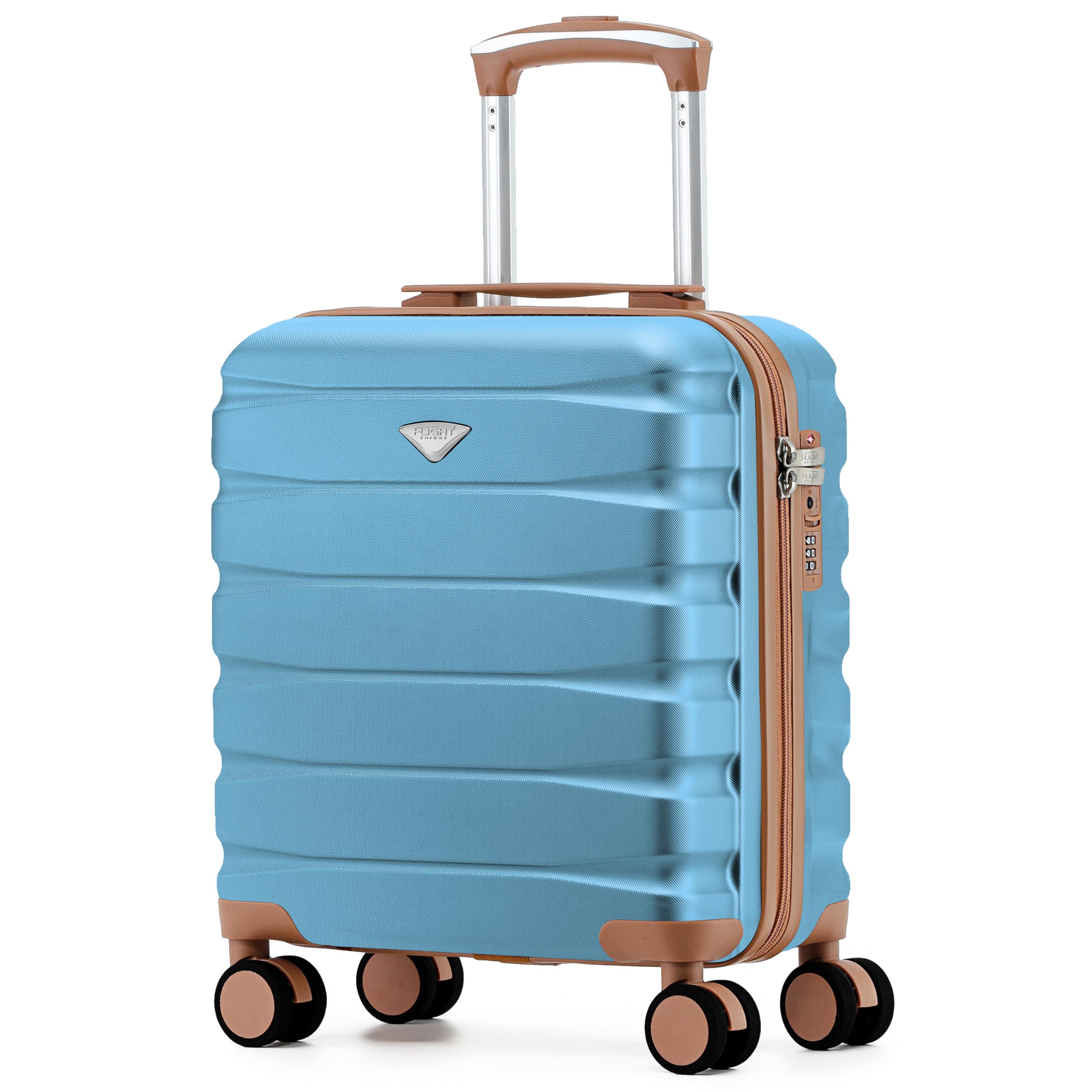 Flight Knight Lightweight 4 Wheel ABS Hard Case Medium Suitcase Approved for Over 100 Airlines Including easyJet, British Airways, Ryanair, Jet2, Emirates & Many More - Check-in Medium Size 25" — view 52