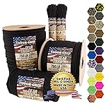 TOUGH-GRID 750 Paracord Rope Nylon Parachute Cord, Made in USA Survival Kit, Outdoor Adventures, Camping, Tactical Gear & Emergency Supplies, Military Type IV Mil-Spec