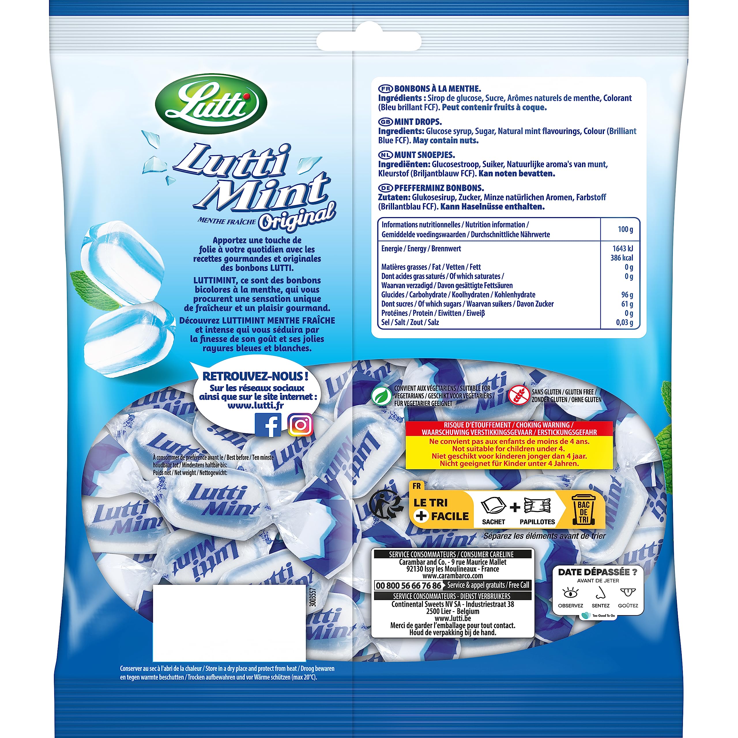 Luttimint Menthe Fraîche 250g