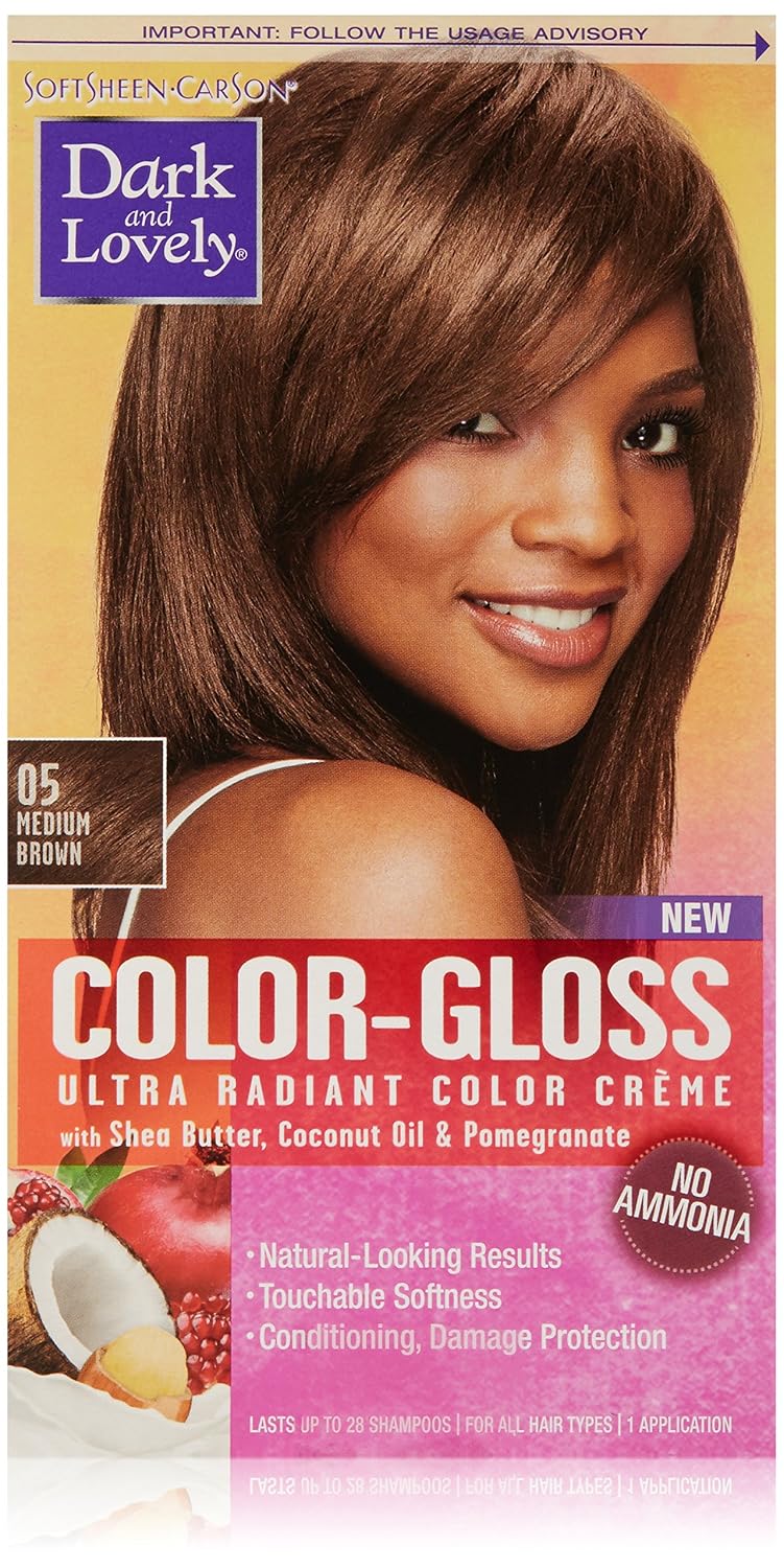 SoftSheen-Carson Dark and Lovely Color-Gloss Ultra Radiant Color Crème, Medium Brown