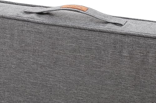 Miniatura 7 de FUNHOME Cojín de banco para exteriores de 42 x 18 x 3 pulgadas, resistente al agua, portátil, cojín para columpio de porche con asa y lazos,