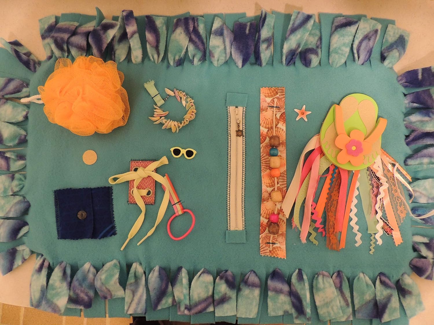 Fidget Blanket for Dementia Patients Home & Kitchen