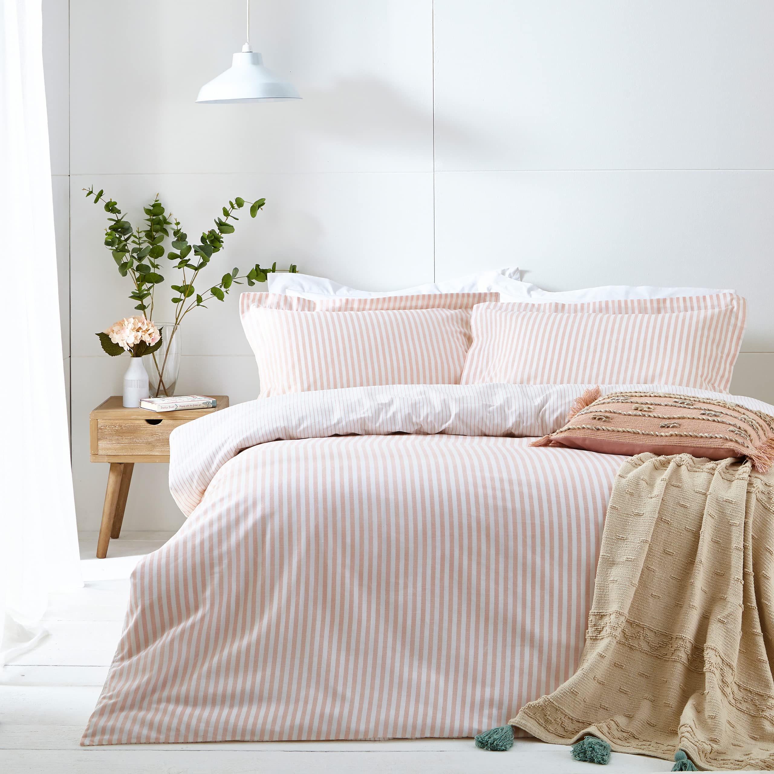 Yard Living Yard Hebden Single Blush Duvet Set