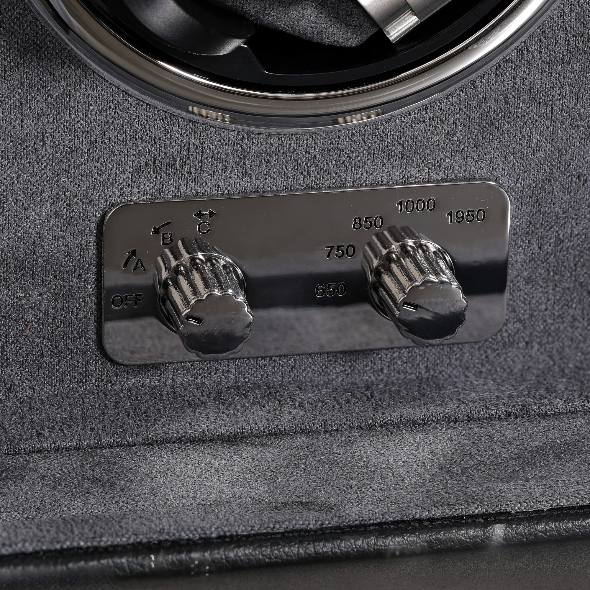 ROTHWELL 4 Watch Winder per orologi automatici con motore silenzioso con velocità multiple e impostazioni di rotazione (Nero/Grigio)