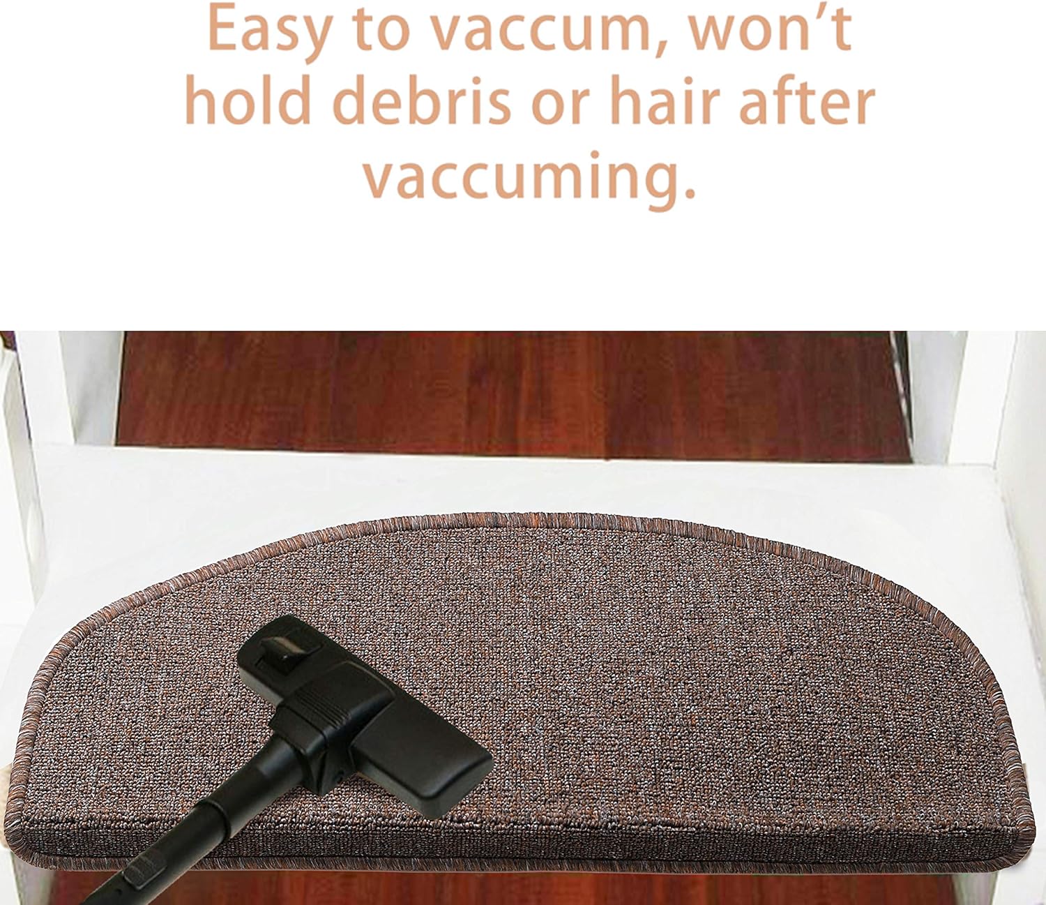 70% Off Everything Aucuda Comme Rug Non-Slip Brown Tread Bullnose Carpet Indoor Durable Mat Self Adhesive Protectors for Dogs and Kids Set of 13 Modern Stair Cover for Hard Floor Staircase 9Inch x 26 Inch