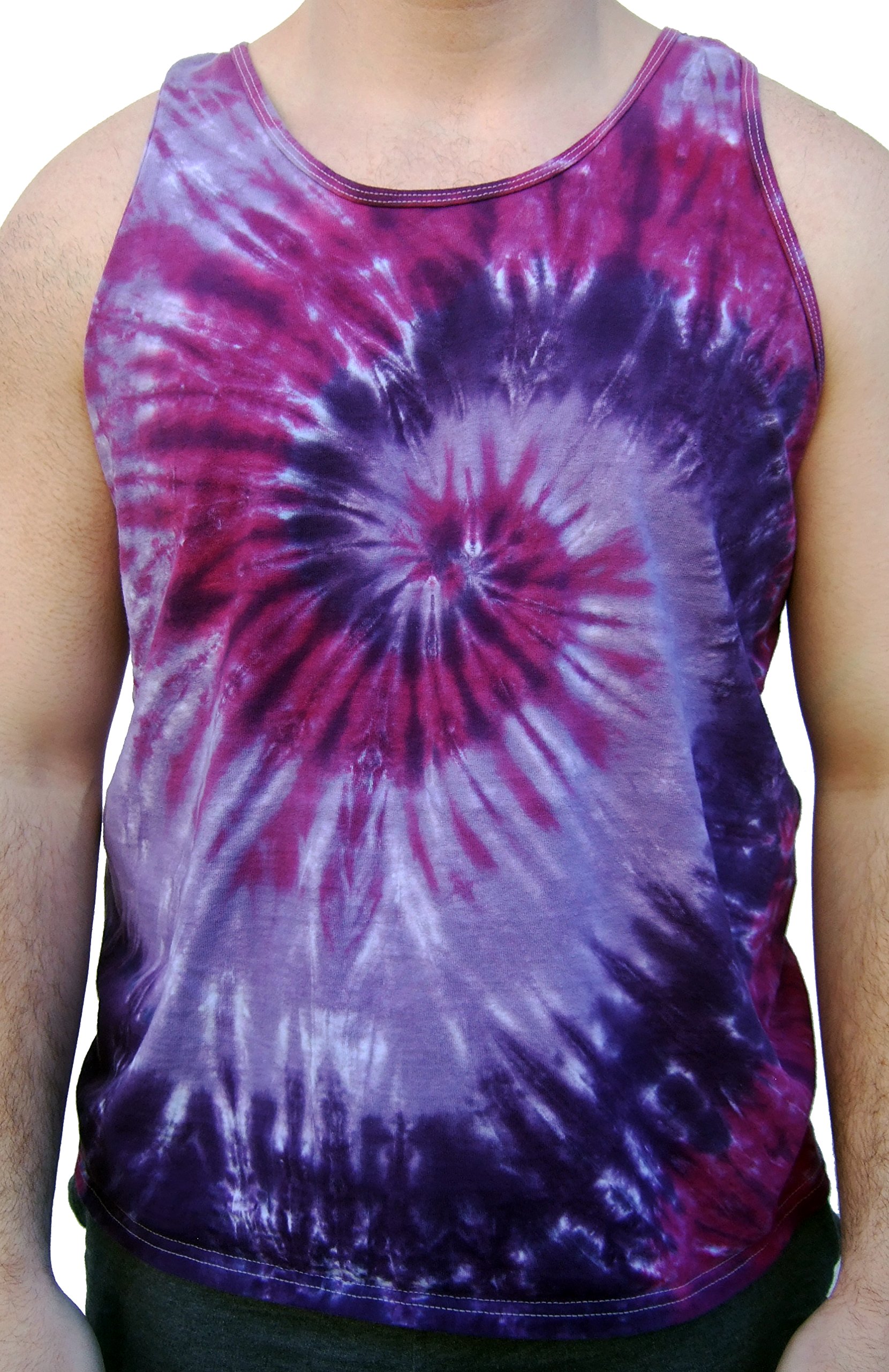 Rockin' Cactus Men's Tie Dye Tank Top