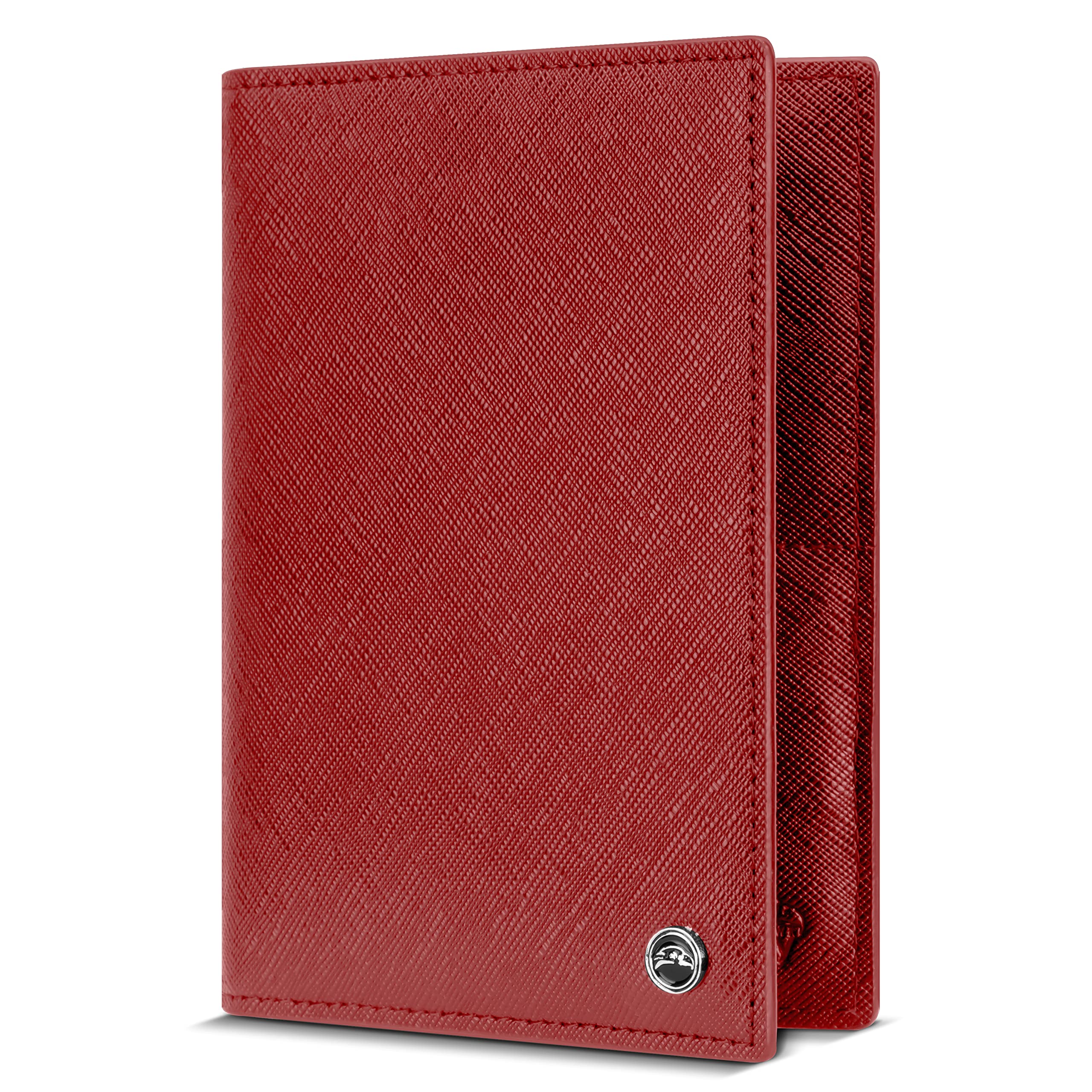 2 Passport Holder - Travel Essentials, RFID Blocking Wallet Credit Card Organiser, Plain Accessories Slim Cover for Men Women