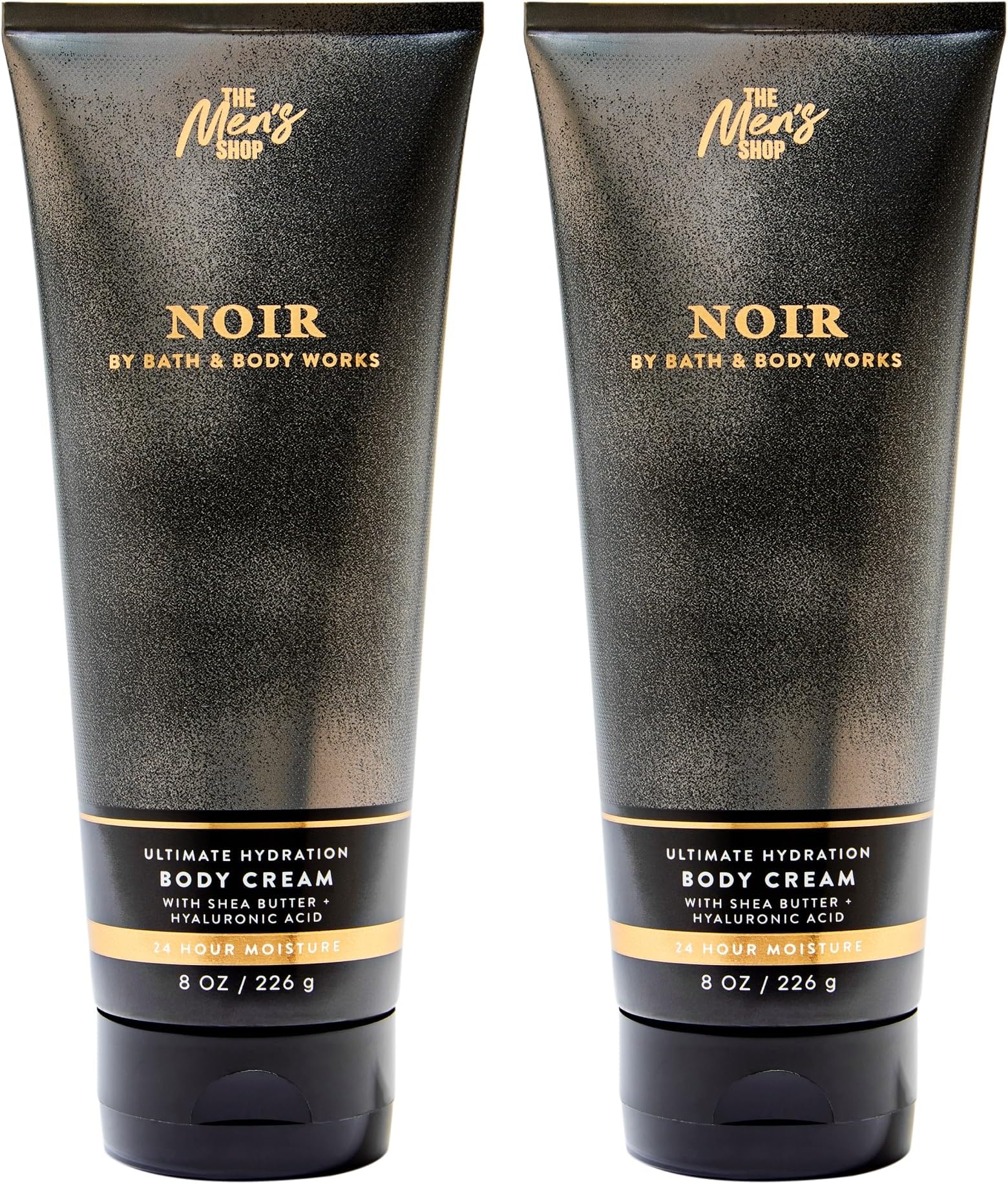 Bath & Body Works Body Cream for Men, Noir Scent, 8 oz, 2 Pack