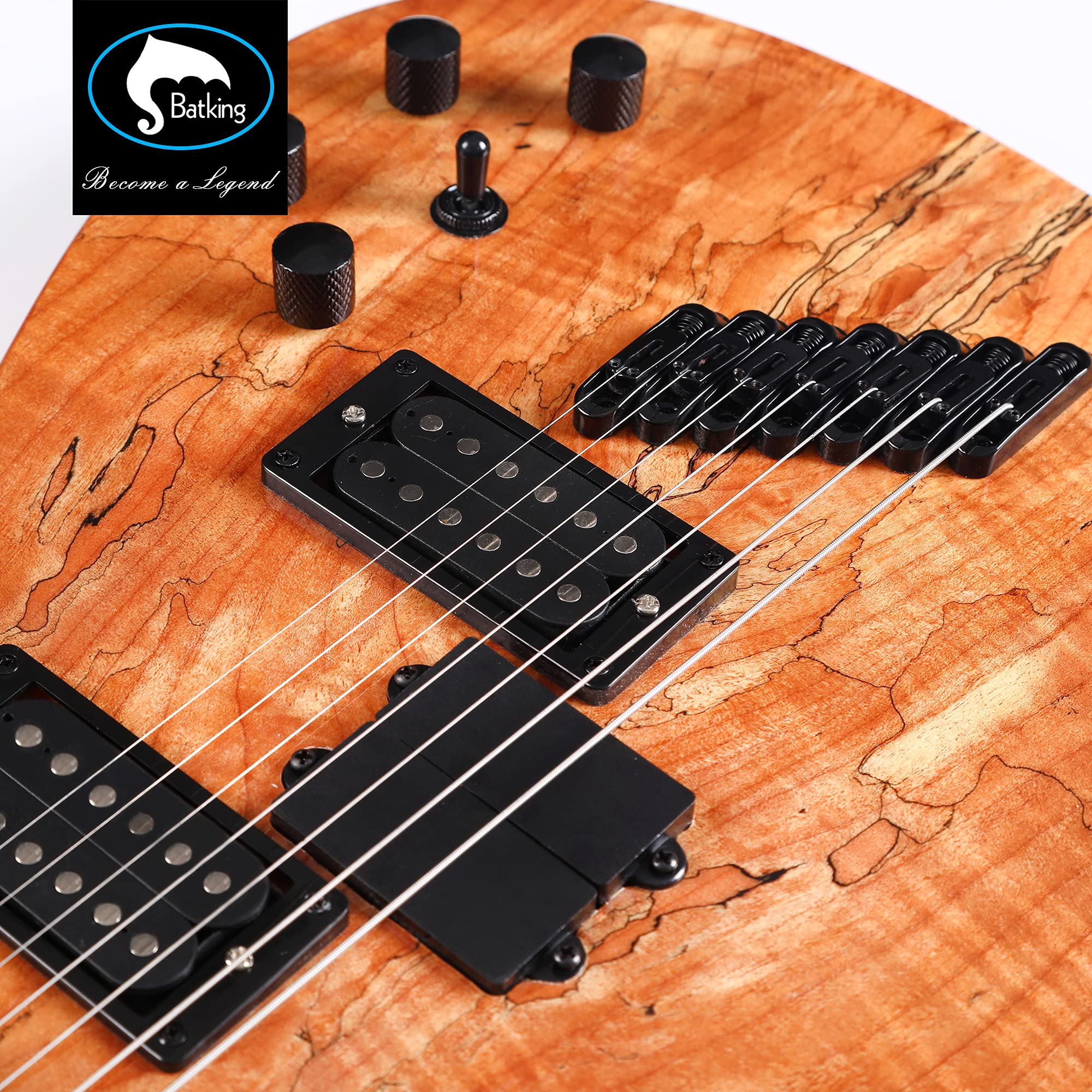 Batking Fanned Fret 7 corde (3 corde per basso+4 corde per chitarra) Chitarra elettrica