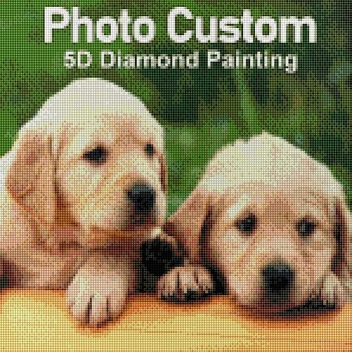 Miniatura 2 de Kits de pintura de diamantes personalizados, taladro completo para adultos, pintura de diamantes personalizada, foto personalizada, personaliza tu