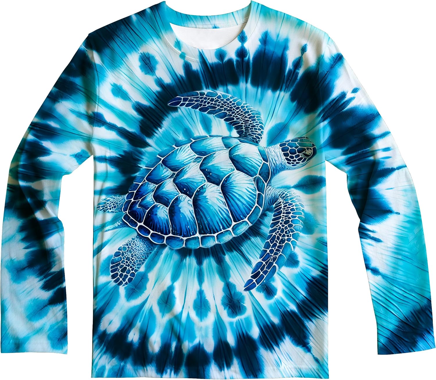 Kids Tie Dye Sun Protection Shirt UPF 50+ Long Sleeve Rash Guard Swim Shirts for Bo...