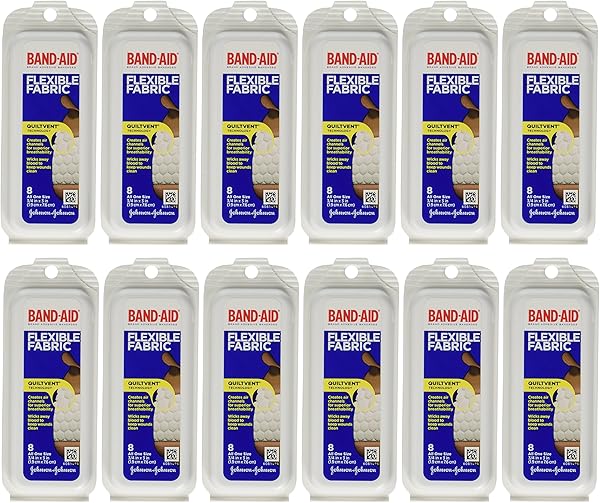 Band-aid Flex Fabric Travel Pack - 8 Each/pack (12 Pack)