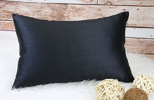 Vista 70 de Aiking Home - Funda de almohada de seda sintética, cierre de cremallera, juego de 2