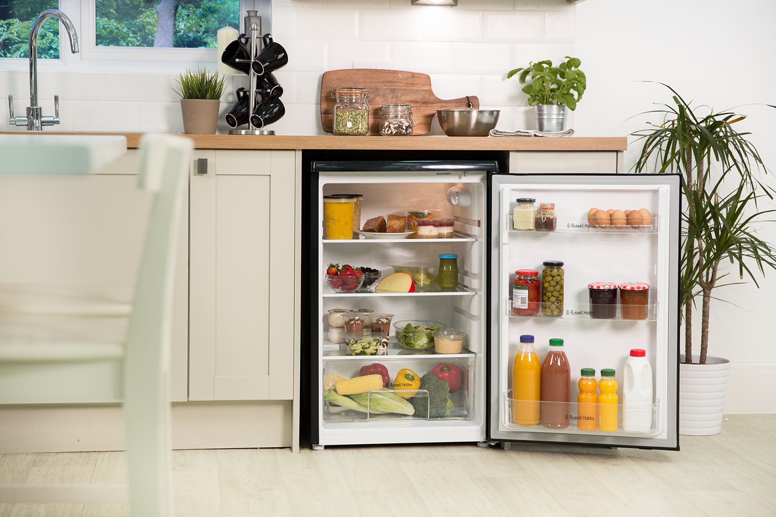 Russell Hobbs RH55UCLF4B Freestanding Undercounter Larder fridge, 131